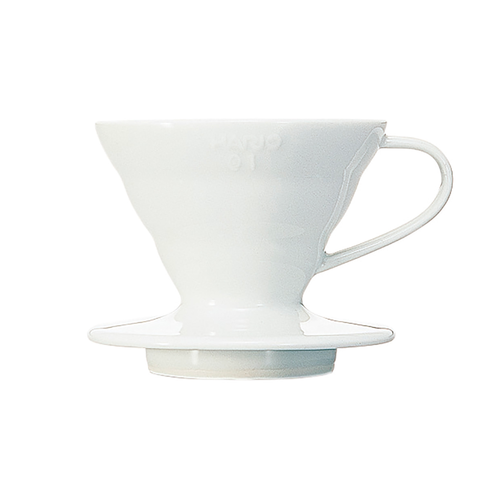 HARIO ハリオ V60透過ドリッパー01セラミックW(1-2杯用)