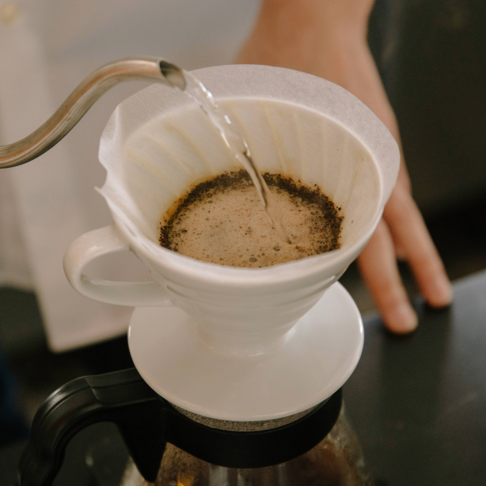 HARIO ハリオ V60透過ドリッパー01セラミックW(1-2杯用)