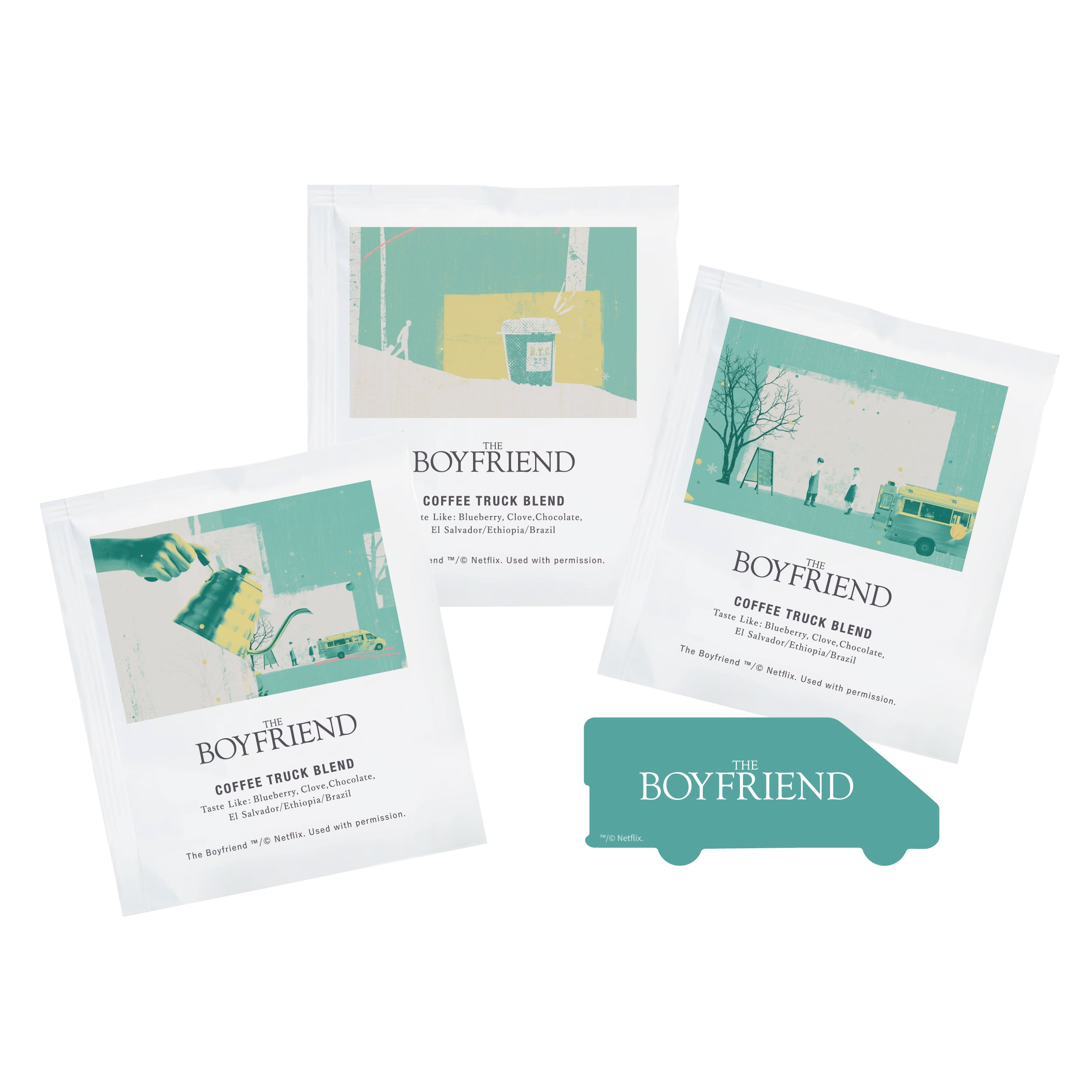 Netflixリアリティシリーズ 「ボーイフレンド」コラボ コーヒーバッグアソート3個セット