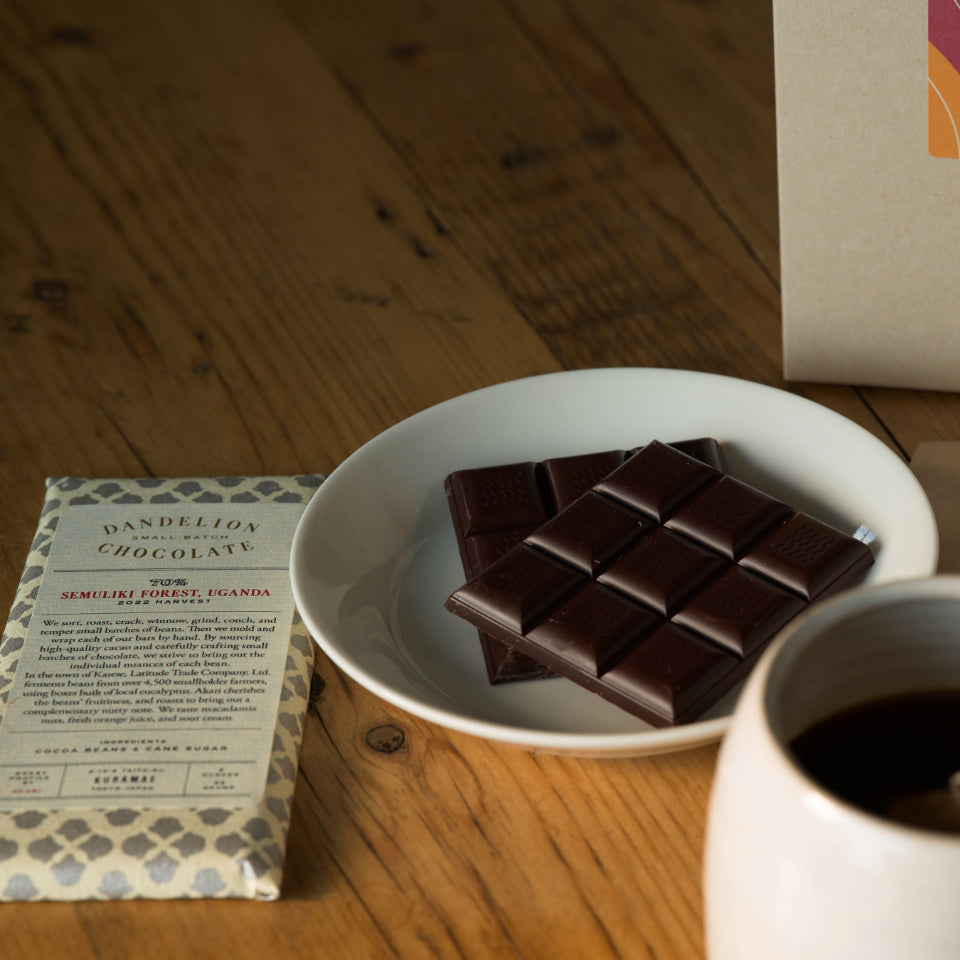 チョコレートバー セムリキ・フォレスト, ウガンダ 70%(ダンデライオン・チョコレート)