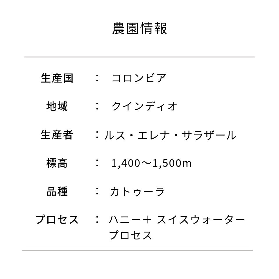 コロンビア ラ・レオナ農園 デカフェ